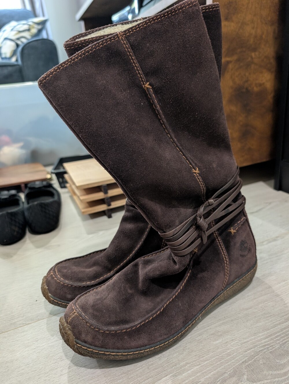 Timberland Suede Knee High Boots